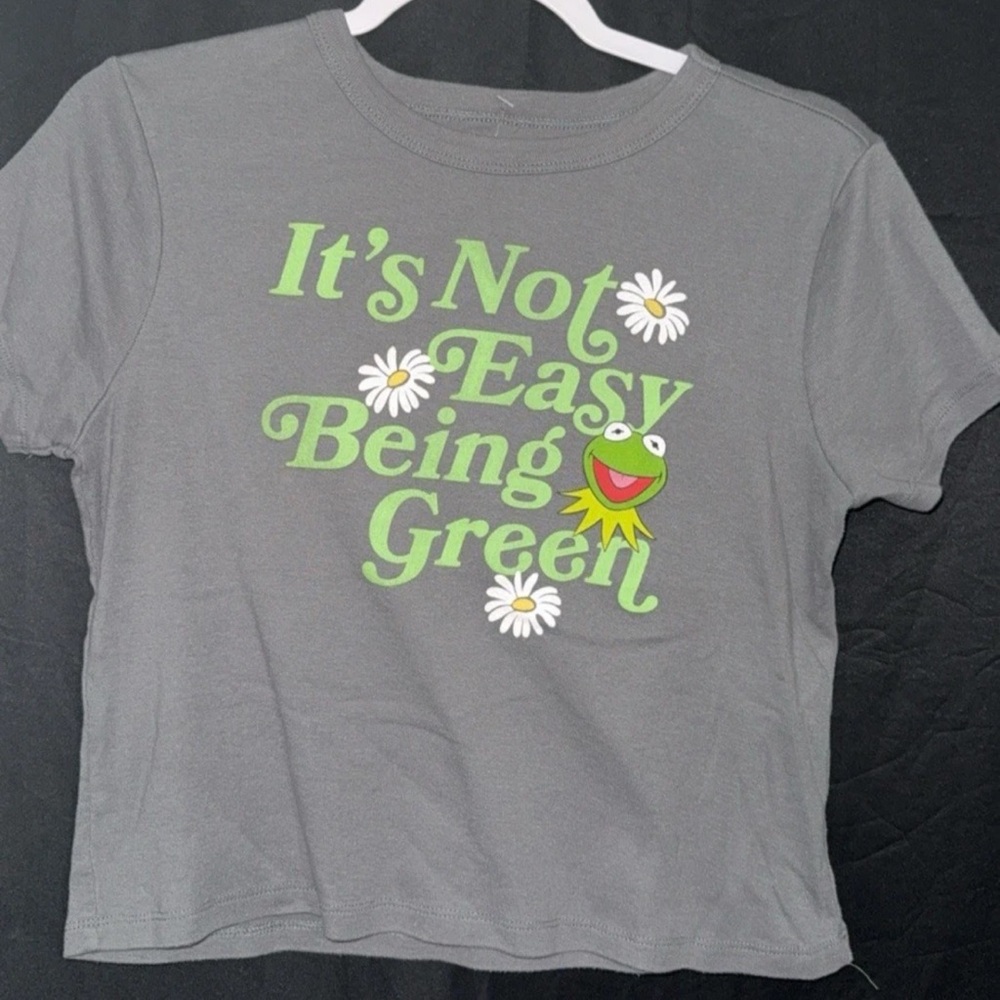The muppets Kermit the frog crop top small pre owned